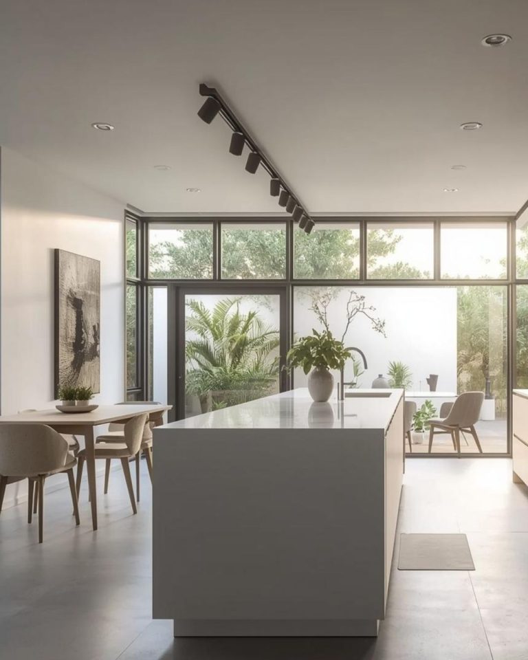 Kitchen refurbishment with feature lighting in Gravesend home