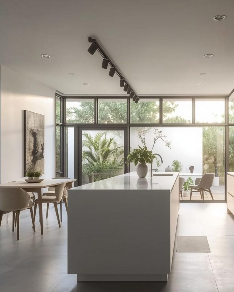 Kitchen refurbishment with feature lighting in Gravesend home